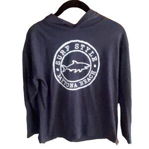 Surf Style Daytona Beach Kids Graphic Print Long Sleeve T-Shirt-Gray-Size 10/12